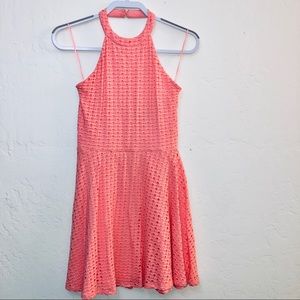 Aqua Fit n Flare Halter Dress M